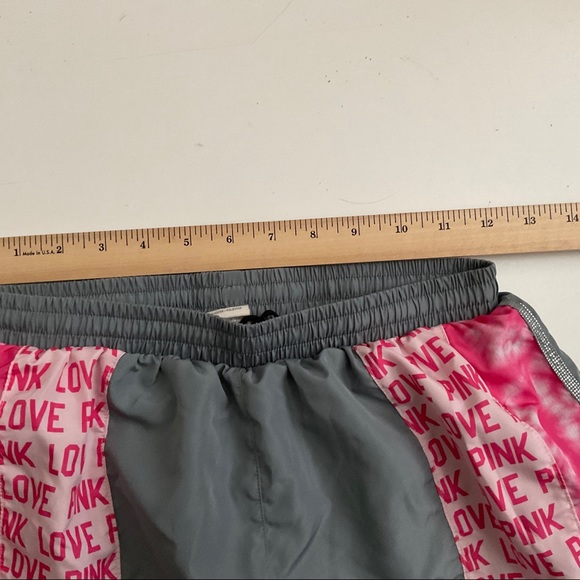 Pink By Victoria Secret Womans  XS Gray & Pink Lined Running Shorts - Picture 6 of 8